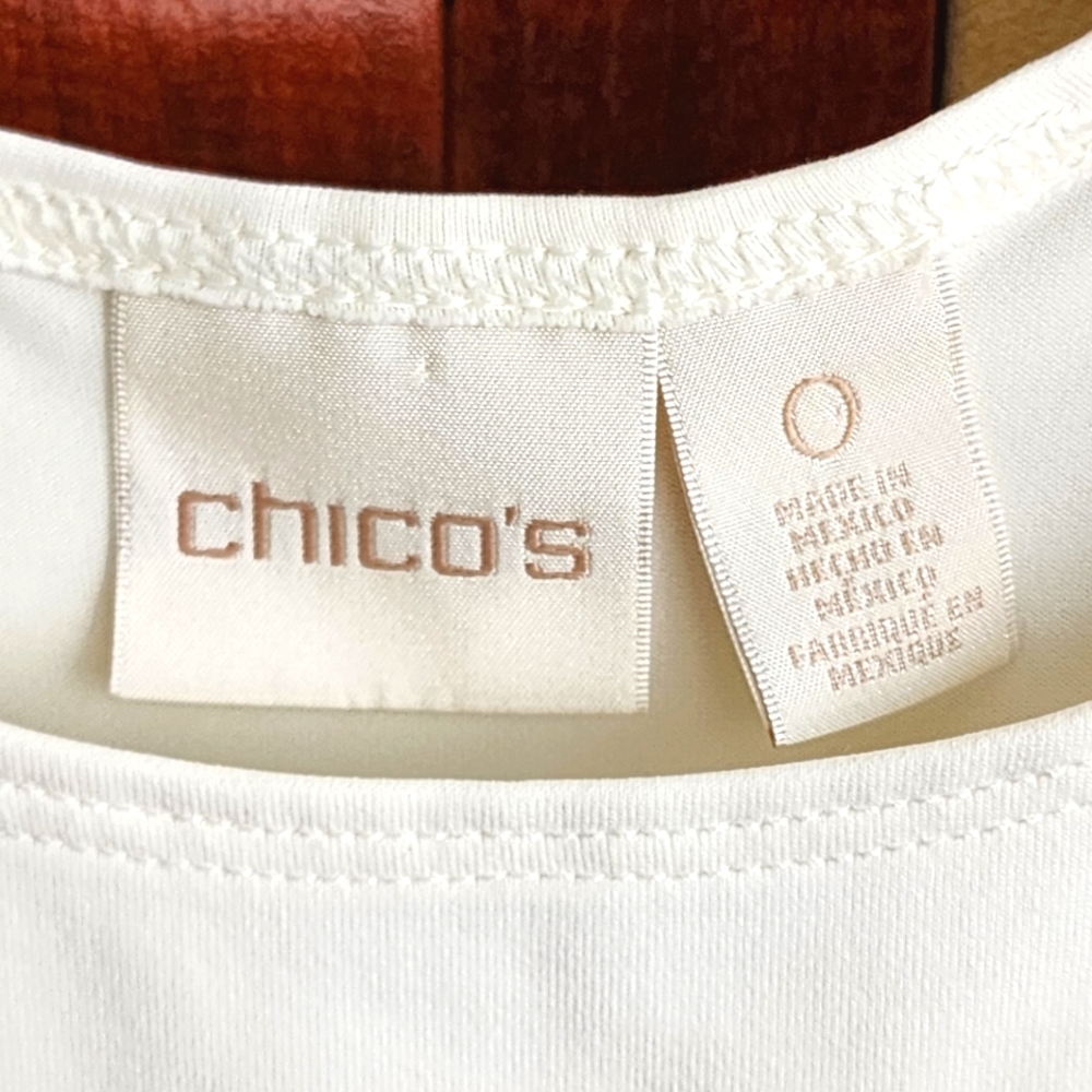 Ivory Spandex Tank Top Size 0/S/4 - Picture 2 of 8